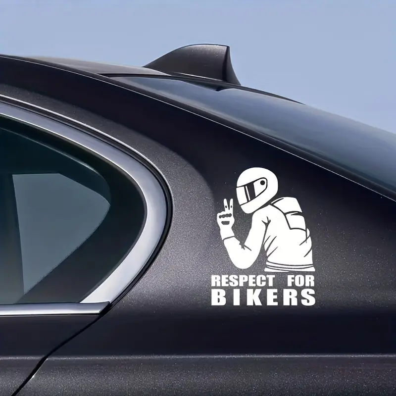 Sticker auto respect for bikers Allset Printing Oradea